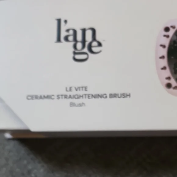 L’ange Le Vite Pink Ceramic Hair Straightening Brush - Picture 4 of 6